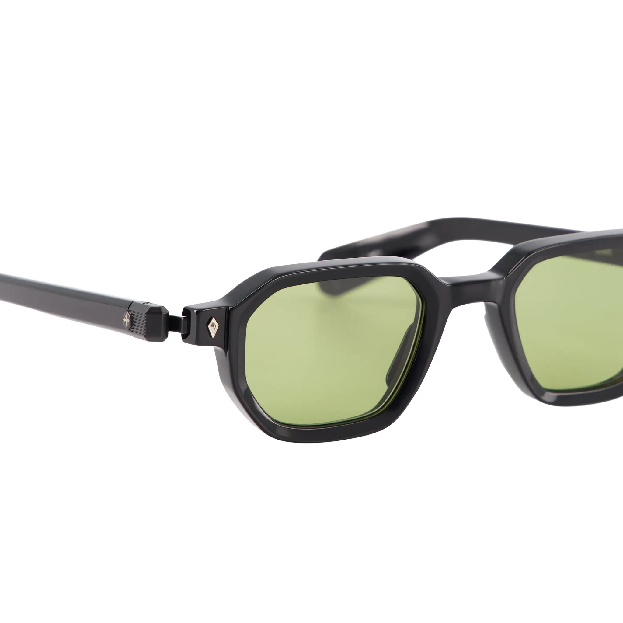 Detailed View of SATO Izar Matt Black Sunglasses